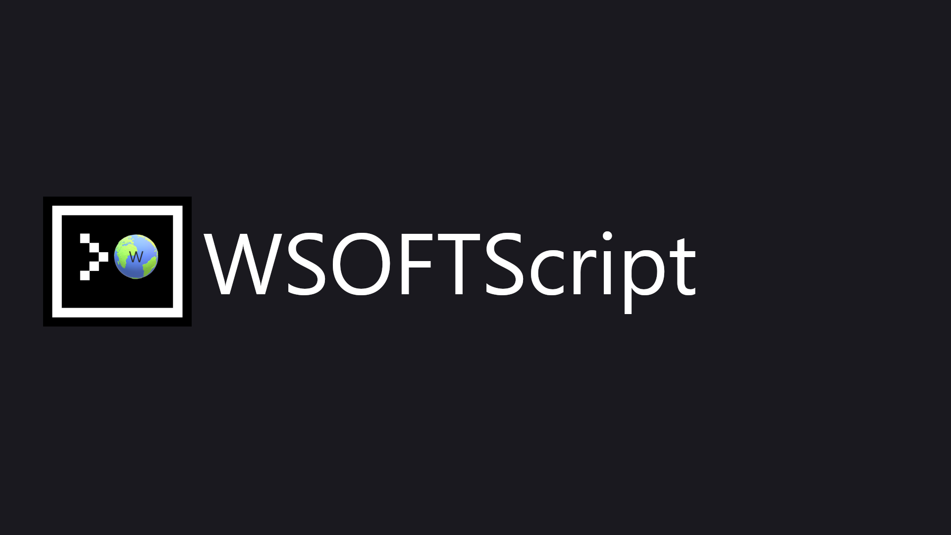 WSOFTScriptの主なロゴ